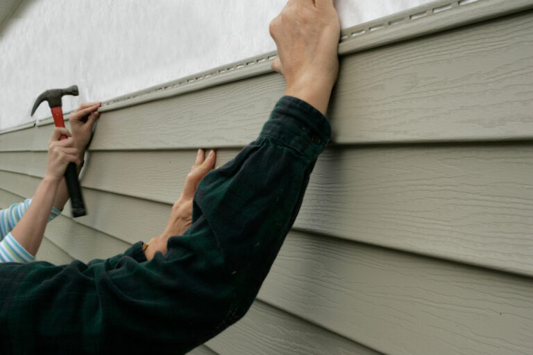 Burlington new siding on a house