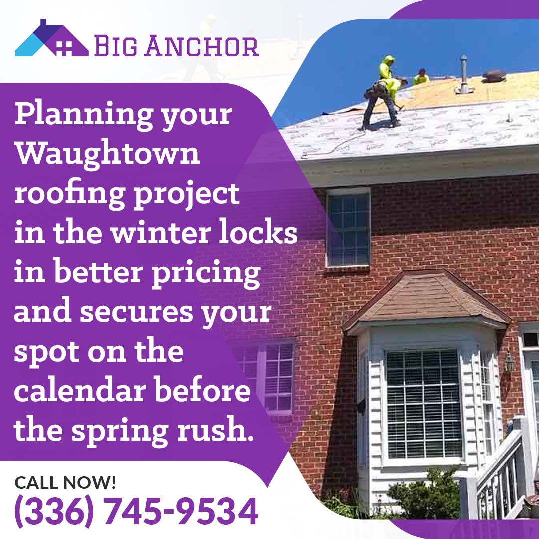 Winter roof replacement 