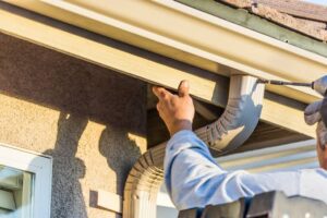 Residential gutter installation in Winston-Salem protecting home exterior.